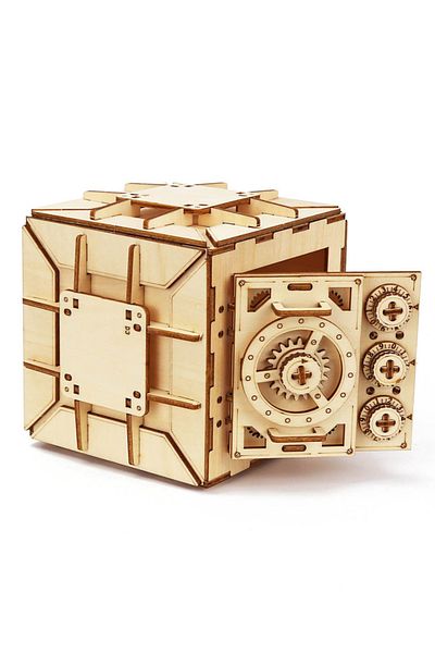 Choice 3D Wooden Puzzle DIY Locker Puzzle Box with Combination Model Kit for Adults and Kids to Build M...