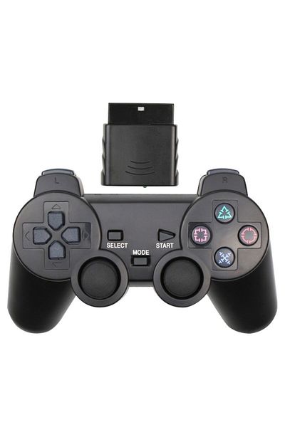 Choice Black Wireless Gamepad for Sony PS2 Controller for Playstation 2 Console Joystick Double Vibration S