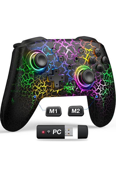 Choice Q217-USB for PC 9 Light Wireless Controller For Nintendo Switch/OLED/Lite/Android/IOS/ PC with Progr
