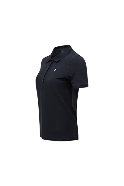 Peak Performance Tricou polo negru pentru femei PEAK Peak Classic Cotton TRICOU POLO PENTRU FEMEI