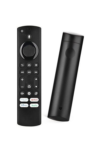 Choice Black Replacement Voice Remote Control for Insignia Smart TV and Toshiba Smart TVs with Netflix Prim
