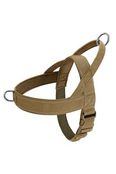 Choice XL Yellow Nylon Durable Dog Harness No Pull Pet Harness with Handle Reflective Training Harness for