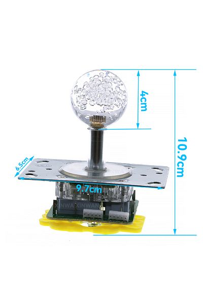 Choice Round 12V LED Joystick Colorful Illuminated Light Switchable 4 To 8 Way Controller For Arcade Fishin