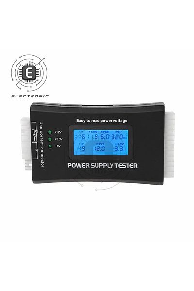 Choice Multi-Function PSU Tester with LCD Screen - 20/24-Pin ATX, BTX, ITX, SATA HDD Power Supply & Powe...