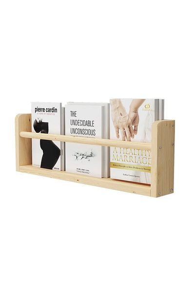 Choice 50cm Wood Floating Shelves Wall Nursery Book Shelves Kids Bookshelf for Living Room Bedroom Decor Ki