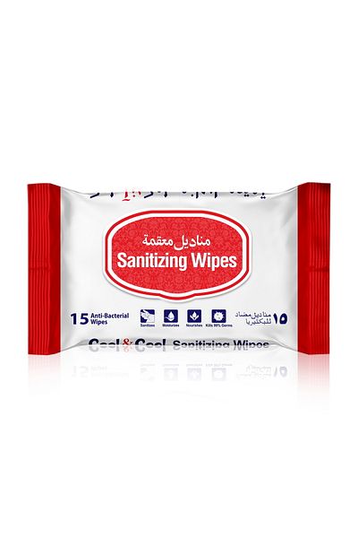 COOL & COOL Sanitizing Wipes 15 pcs
