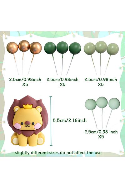 Choice Russet Laventy Lion Cake Topper Lion Birthday Decorations Safari Animal Cake Toppers Safari Cake T