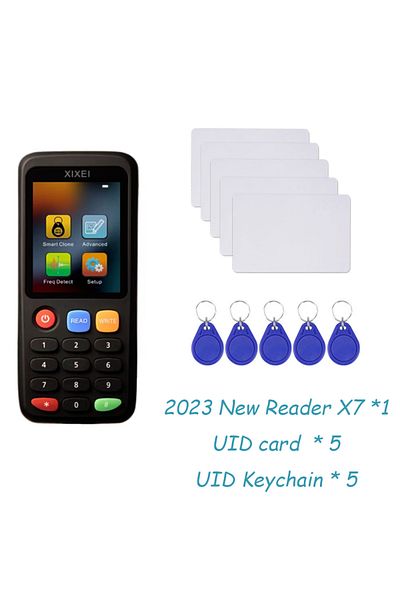 Choice Package 2 X7 Rfid Smart Chip Reader Ic Id Token Clone Copier 125khz Badge Writer 13.56mhz Tag Duplic