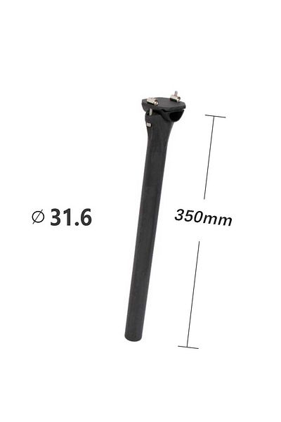 Choice 31.6x350mm elitaone Carbon Seat post MTB/Road Bike Seatposts Ultralight 150g Carbon seat tube 63D-UD