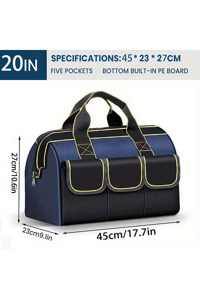 Choice 20inch 13in/20in Tool Bag 1680D Oxford Cloth Wear-resistant Waterproof High Capacity Electrician Woo