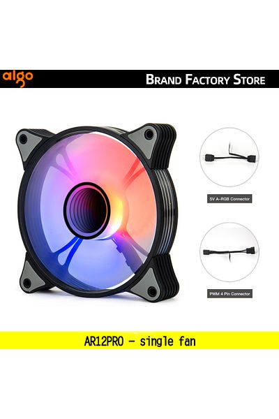 Aigo A-RGB black black single fan Aigo AR12PRO Computer Case Fan Ventoinha PC Unlimited Space 120mm RGB F
