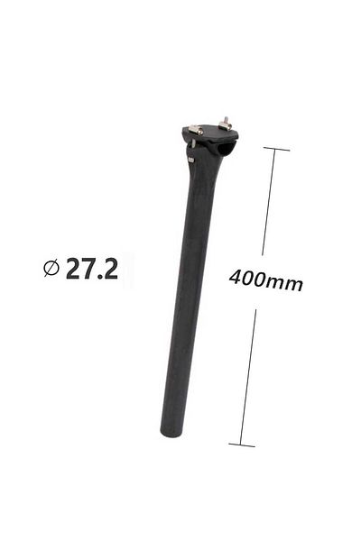 Choice 27.2x400mm elitaone Carbon Seat post MTB/Road Bike Seatposts Ultralight 150g Carbon seat tube 63D-UD
