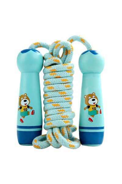 Choice Sky Bear Children's Sports Adjustable Cotton Rope Ropes Sport Fitness Lovely Cartoon Skipping Natur