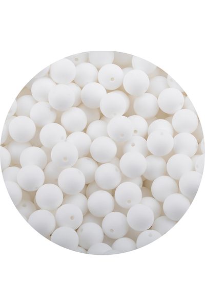 LOFCA snow LOFCA 12mm 50pcs/lot Beads Food Grade Silicone Teether Round Beads Baby Chewable Teething Beads