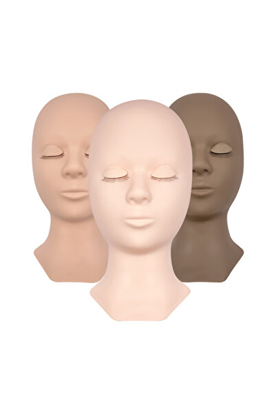 Choice رأس تدريب لتمديد الرموش، رأس عارضة أزياء مسطحة وناعمة وواقعية مع طبقات من...