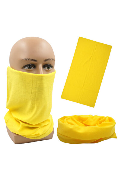 Choice DC021 yellow Outdoor Magic Bandana Solid Neon Color Cycling Hiking Sca...
