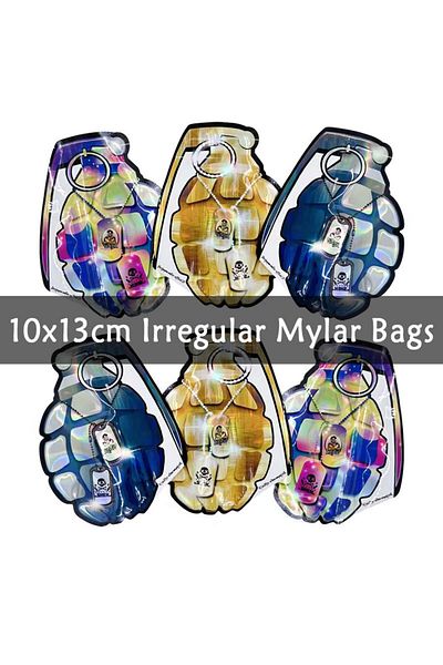 Choice 10pcs Pattern1 10X13CM Irregular Reusable Big Waterproof Bags Plastic Storage Mylar Bags Resealable