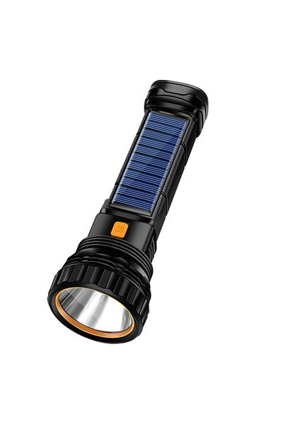 Choice Fixed Focus black Solar flashlight Multi-function Solar LED Flashlight Lanterna Outdoor Long Range T