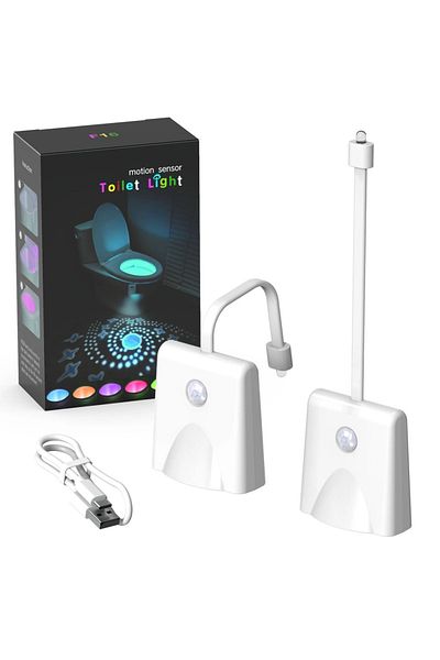 Choice Multicolor - 2 Pcs 108 Colors Body Sensing Automatic Led Motion Sensor Night Lamp Toilet Bowl Bathro