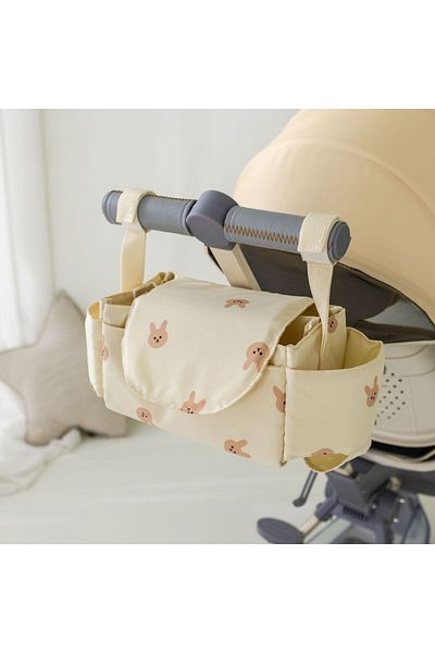 Choice Beige rabbit Baby Stroller Bag Pram Organizer Baby Accessories Cup Holder Newborn Trolley Portable T