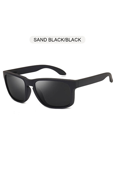 Choice Sand Black Black Classic Black Square Polarized Sunglasses Men Women F...