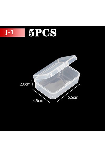 Choice YX-005-J1-5pcs 20/5Pcs Mini Items Organizers Storage Container Packaging Box Rectangle Plastic Jewel