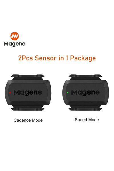 Magene 2Pcs S3 Sensors Magene S3+ Speed Cadence Sensor ANT Bluetooth Computer Speedmeter Dual Sensor Bike A
