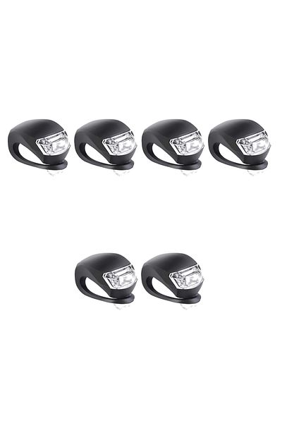 Choice 6pcs 2-10pcs LED Silicone Bicycle Front Rear Light Set 3 Modes Waterproof MTB Mountain Road Bike Cyc