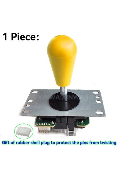 Choice Yellow Copy SANWA Joystick With 8 Way Square Restrictor Bat Top For Arcade Game Machine Stick Raspbe