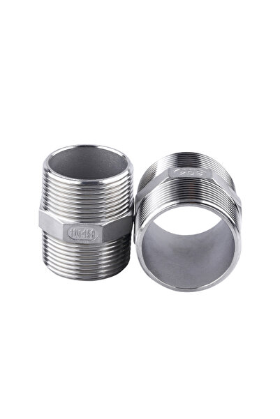 Choice 1/2"304 Stainless Steel Double BSPT Male Threaded Tubing Joints Reducing Pipe Connector Dn10 Dn1...