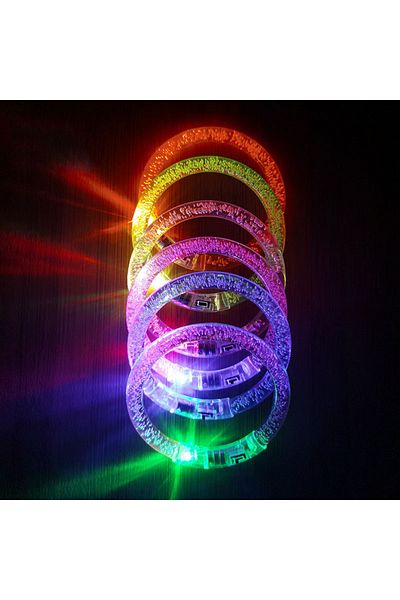 Choice style1 6pcs LED Stick Bracelets Flashing Bracelet Luminous For Children Adult Wedding Birthday Glow