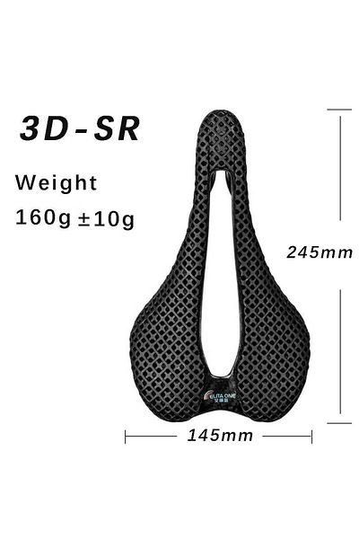 Choice 245x145mm-3DSR elitaone 3D printing saddle Ultralight 165g Carbon road/MTB Bike Saddles 245x145mm Ca