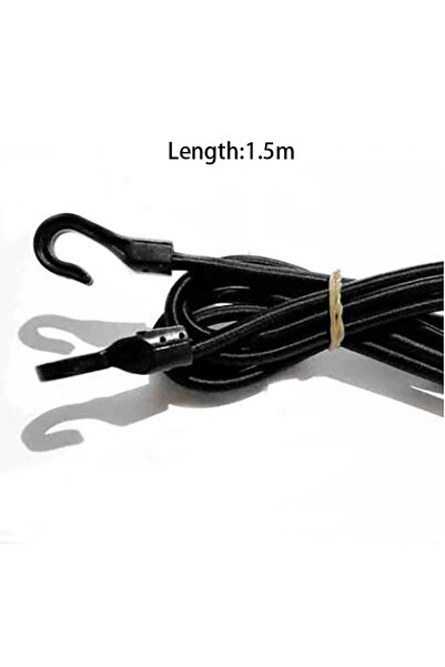 Choice حزام حبل مطاطي متين بطول 1.5 متر مع خطاف بلاستيكي قابل للتمدد، مناسب للسيارة والأمتعة والخيمة والقوارب والكاياك