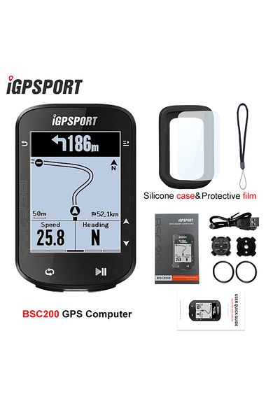iGPSPORT BSC200 with Case IGPSPORT BSC200 GPS Cycle bike Computer Wireless Speedometer Bicycle Digital ANT+ R