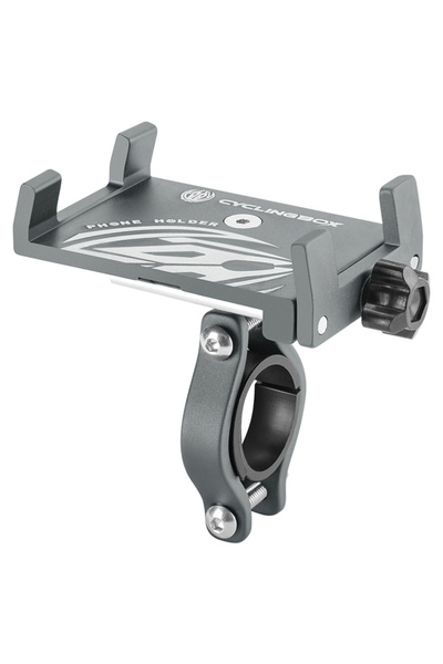 Choice Grey B Bicycle Phone Holder 360° Rotation Aluminum Alloy MTB Bike Phon...