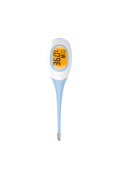 AIQUE Blue Backlit Thermometer Soft Probe Digital Fast Fever Waterproof Oral Underarm Temperature Me