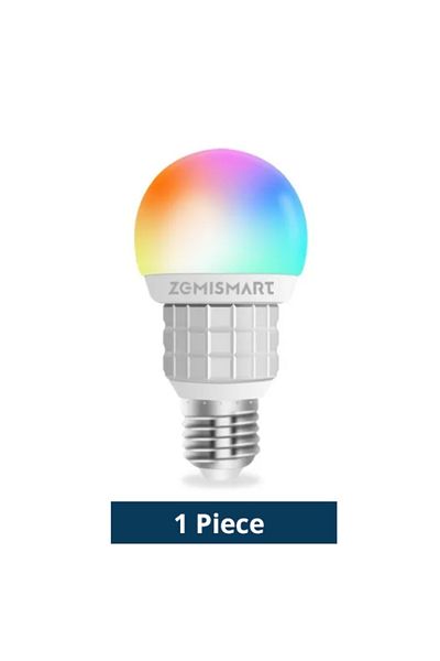 Choice 1 Piece Zemismart WiFi Matter-certified LED Light Bulb RGBCW Smart E27 Dimmable Lamp 7W Siri Google
