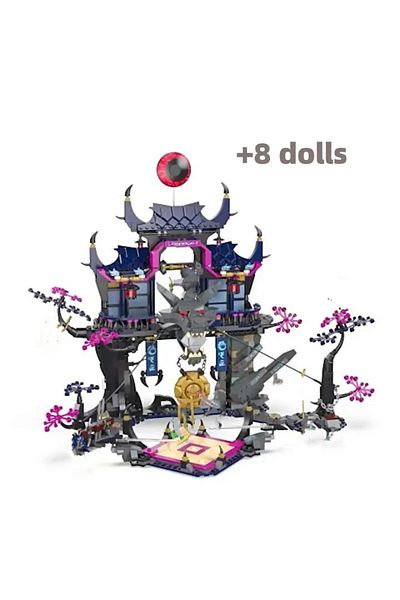Choice NO BOX ANYINGDAOCHANG Creative MOC Building Blocks Shadow Dojo Wolf Mask Ninjas Scene Assembly Build