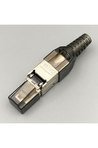 Choice موصل RJ45 CAT6A CAT7 50U لا يتطلب أدوات ضغط كابل شبكة Cat6A Cat5e وحدة إعادة الاستخدام Shie