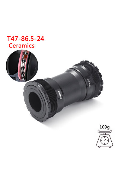 LINGMAI دعامة سفلية للدراجة A-T47-24(86.5MM) محمل سيراميك BB T47 خيط 68 مم 73...