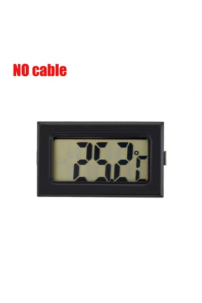 Choice Black Without Line Mini Digital Lcd Thermometer With Probe Indoor Convenient Temperature Sensor For