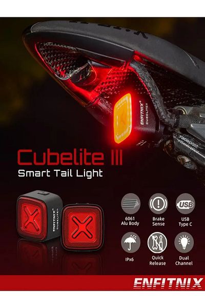 Choice Cubelite Iii Enfitnix Cubelite Iii Auto Brake Road Bike Rear Light Smart Sensor Cycling Mtb Tailligh