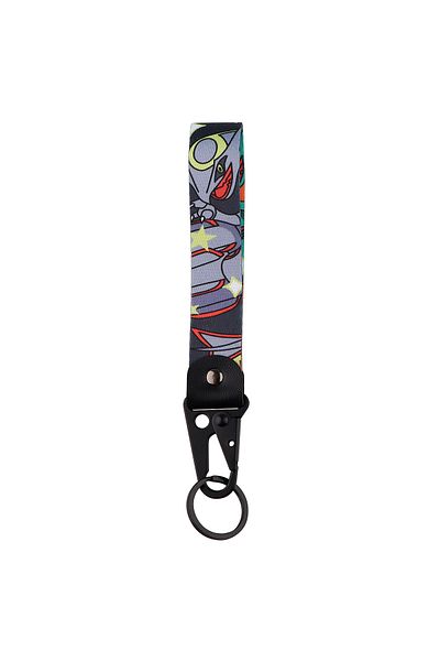 Miniso 12 Cute Gengar Key Chain Anime Game Lanyard Key Ring For Motorcycles Cars Backpack Chaveiro Fashion