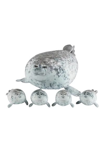 Choice 40cm 5PCS 5pcs Kawaii Seal Family Plush Toys Soft Stuffed Animals Seal Pillow Stuffed Toy CuddlyGift