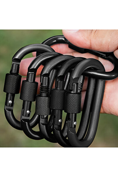 Choice 6 قطع من الأبواب الحلزونية ذات الخطاف والحلقة من النوع D مناسبة للأنشط...