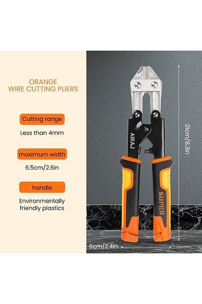 Choice 8 In Upgrade Cutter AIRAJ 8 Inch Labor-Saving Wire Cutting Pliers Heavy-Duty Steel Bar Cutting Plier