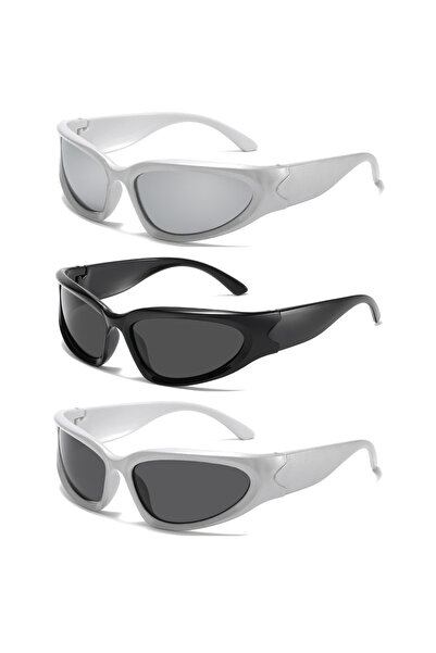 Choice3 MULTI 3PCS New arrival Popular Women's Sunglasses Punk Sunglasses Uni...