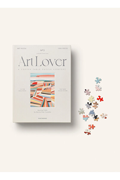 PRINTWORKS Art Lover Puzzle 1000 Parça Morning Fields Tasarımı Dekoratif Kutu İçinde