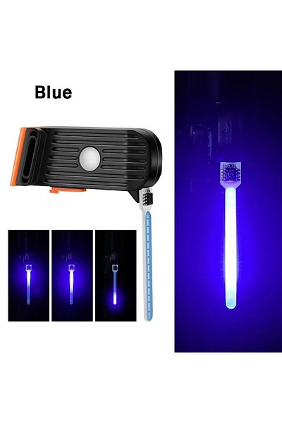 BUCKLOS BLUE Bicycle Rear Lights Flowing Water Lamp Rechargeable Mountain Road Bike Cycling Tail Lights Wate