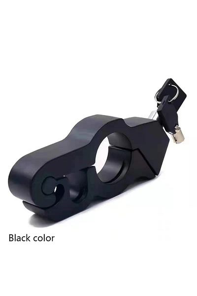 Choice Black color 2 Keys Motorcycle Handlebar Lock Anti-theft Lock Motorcycle Electric Vehicle Aluminum Al